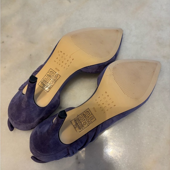 White House Black Market Ella Suede Violet Vista Pumps- 9.5 M - Picture 4 of 4
